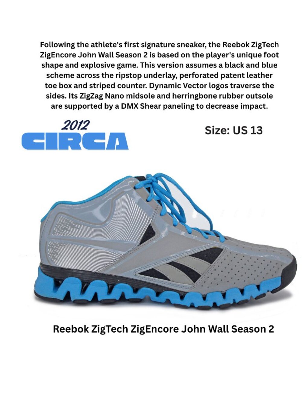 Reebok ZigTech ZigEncore John Wall Season 2